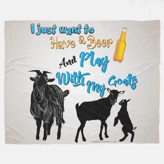 GOT | Ik wil alleen Beer Play Drinken met Mijn gei Fleece Deken (Voorkant (Horizontaal))