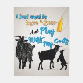 GOT | Ik wil alleen Beer Play Drinken met Mijn gei Fleece Deken (Voorkant)