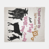 GOT | Ik wil gewoon thea spelen met mijn geit Fleece Deken (Voorkant (Horizontaal))