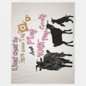 GOT | Ik wil gewoon thea spelen met mijn geit Fleece Deken (Voorkant)