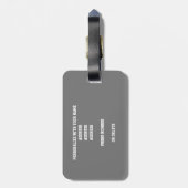 Got it! meisjes lt blauw grijs volleybal team kleu bagagelabel (Achterkant verticaal)