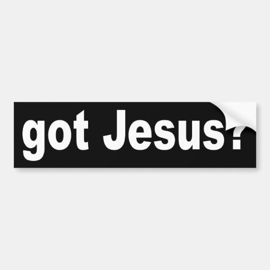 GOT JESUS BUMPERSTICKER (Voorkant)