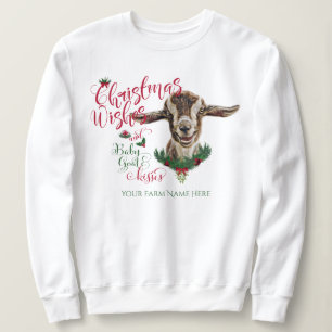 GOT  Kerstwens Baby Goat Kisses Toggenburg Trui