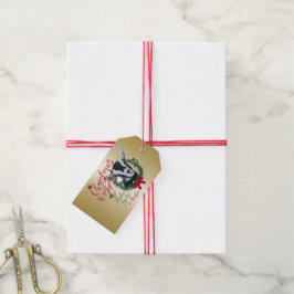 GOT | kerstwijn Baby geit kisses Alpine Cadeaulabel