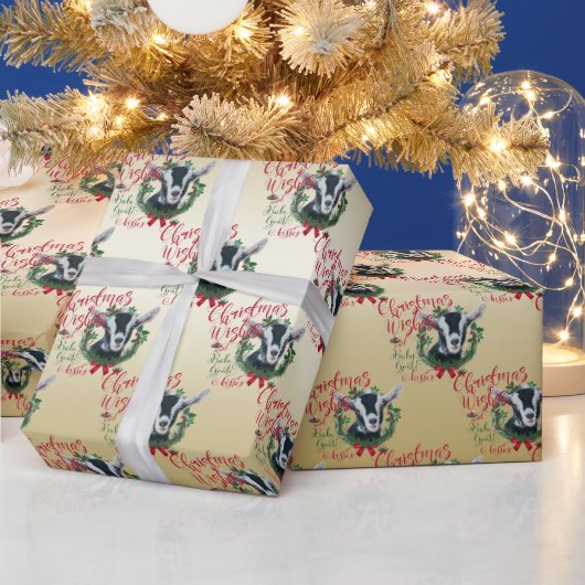 GOT | kerstwijn Baby geit kisses Alpine Cadeaupapier (Feestdagen)