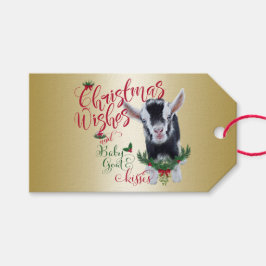 GOT | kerstwijn Baby geit Kisses Nigerian Cadeaulabel