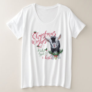 GOT   kerstwijn Baby geit Kisses Nigerian Grote Maat T-shirt