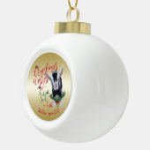 GOT | kerstwijn Baby geit Kisses Nigerian Keramische Bal Ornament (Rechts)