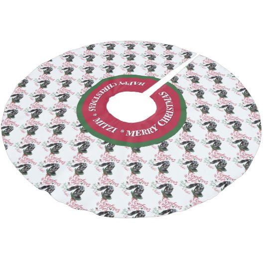 GOT | kerstwijn Baby geit Kisses Nubian 2 Kerstboom Rok (Gekanteld)