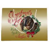 GOT | kerstwijn Baby geit Kisses Nubian 2 Large Cadeautasje (Voorkant)