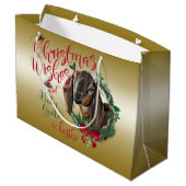 GOT | kerstwijn Baby geit Kisses Nubian 2 Large Cadeautasje (Achterkant Gekanteld)