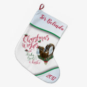 GOT | kerstwijn Baby geit Kisses Nubian 3 Grote Kerstsok (Voorkant (Hangend))