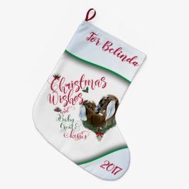 GOT | kerstwijn Baby geit Kisses Nubian 3 Grote Kerstsok