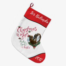 GOT | kerstwijn Baby geit Kisses Nubian 3 Grote Kerstsok