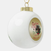 GOT | kerstwijn Baby geit Kisses Nubian 3 Keramische Bal Ornament (Links)