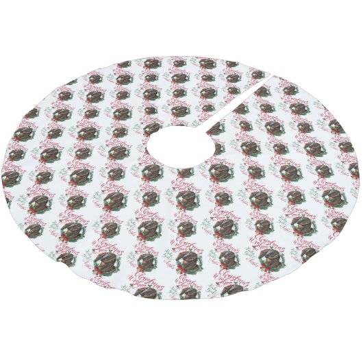 GOT | kerstwijn Baby geit Kisses Nubian 3 Kerstboom Rok (Gekanteld)