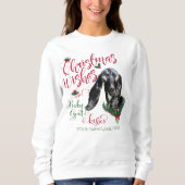 GOT | kerstwijn Baby geit Kisses Nubian 3 Trui (Voorkant)