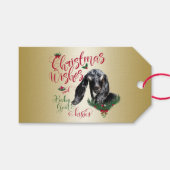 GOT | kerstwijn Baby geit Kisses Nubian Cadeaulabel (Voorkant (Horizontaal))