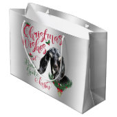 GOT | kerstwijn Baby geit Kisses Nubian Groot Cadeauzakje (Achterkant Gekanteld)