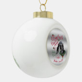 GOT | kerstwijn Baby geit Kisses Nubian Keramische Bal Ornament (Links)