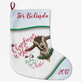 GOT | kerstwijn Baby geit Kisses Togg Grote Kerstsok (Voorkant)