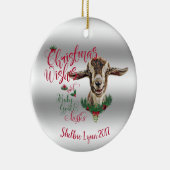 GOT | kerstwijn Baby geit Kisses Togg Keramisch Ornament (Rechts)