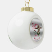 GOT | kerstwijn Baby geit Kisses Togg Keramische Bal Ornament (Links)