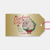 GOT | kerstwijn Baby Goat Kisses Angora Cadeaulabel (Voorkant (Horizontaal))