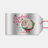 GOT | kerstwijn Baby Goat Kisses Angora Cadeaulabel (Voorkant (Horizontaal))