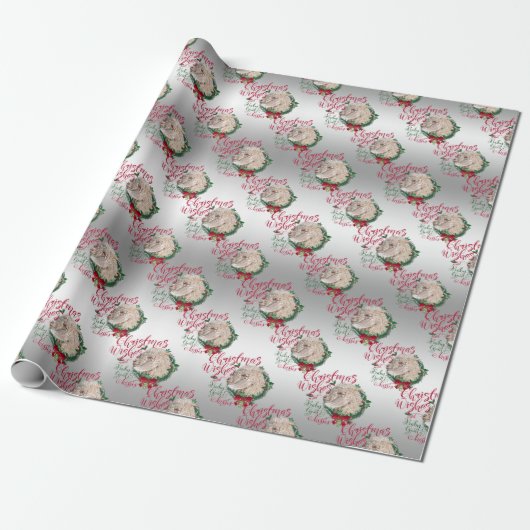 GOT | kerstwijn Baby Goat Kisses Angora Cadeaupapier (Uitgerold)