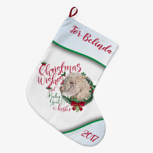 GOT   kerstwijn Baby Goat Kisses Angora Grote Kerstsok