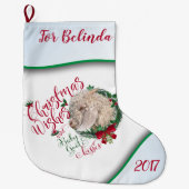 GOT | kerstwijn Baby Goat Kisses Angora Grote Kerstsok (Voorkant)