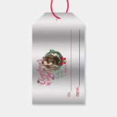 GOT | kerstwijn Baby Goat Kisses Boer Cadeaulabel (Achterkant)