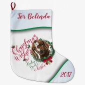 GOT | kerstwijn Baby Goat Kisses Boer Grote Kerstsok (Voorkant)