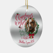 GOT | kerstwijn Baby Goat Kisses Boer Keramisch Ornament (Rechts)