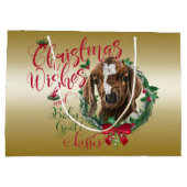 GOT | kerstwijn Baby Goat Kisses Boer Large Cadeautasje (Achterkant)