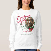 GOT | kerstwijn Baby Goat Kisses Boer Trui (Voorkant)