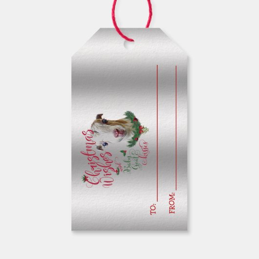 GOT | kerstwijn Baby Goat Kisses LaMancha Cadeaulabel (Achterkant)