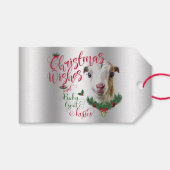 GOT | kerstwijn Baby Goat Kisses LaMancha Cadeaulabel (Voorkant (Horizontaal))