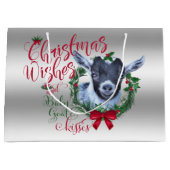 GOT | kerstwijn Baby Goat Kisses Pygmy Groot Cadeauzakje (Voorkant)
