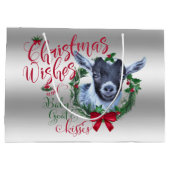 GOT | kerstwijn Baby Goat Kisses Pygmy Groot Cadeauzakje (Achterkant)