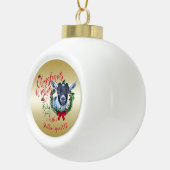 GOT | kerstwijn Baby Goat Kisses Pygmy Keramische Bal Ornament (Rechts)