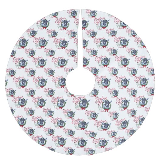 GOT | kerstwijn Baby Goat Kisses Pygmy Kerstboom Rok (Voorkant)