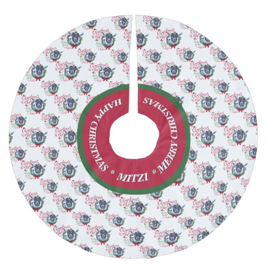 GOT | kerstwijn Baby Goat Kisses Pygmy Kerstboom Rok (Voorkant)