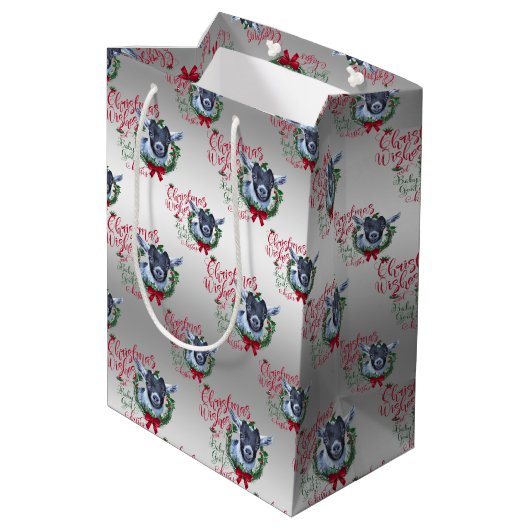 GOT | kerstwijn Baby Goat Kisses Pygmy Medium Cadeauzakje (Achterkant Gekanteld)