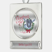 GOT | kerstwijn Baby Goat Kisses Pygmy Verzilverd Banner Ornament (Links)