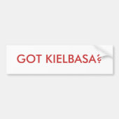 GOT KIELBASA? BUMPERSTICKER (Voorkant)