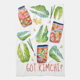 GOT Kimchi? Spicy Ingredients Waterverf Fun Theedoek