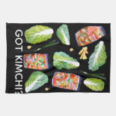 GOT Kimchi? Spicy Ingredients Waterverf Fun Theedoek (Horizontaal)