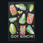 GOT Kimchi? Spicy Ingredients Waterverf Fun Theedoek<br><div class="desc">Decoreer je keuken met deze leuke keukenhanddoek. Het maakt een geweldige vakantie,  het huishouden of een bruiloft cadeau! U kunt het aanpassen en tekst ook toevoegen. Bekijk mijn winkel voor veel meer kleuren en patronen!</div>